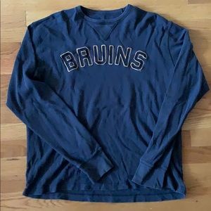 Grey thermal Bruins shirt, size Large